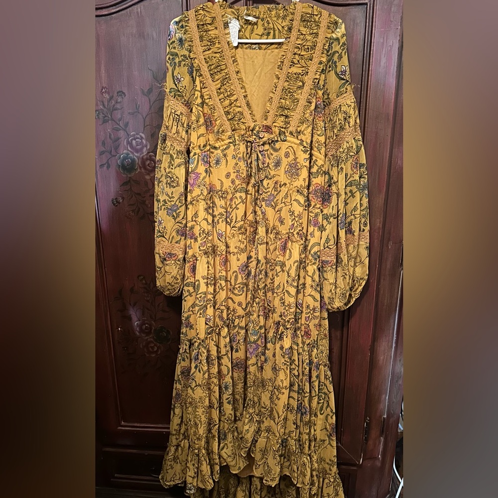 Free People Cassis Printed Chiffon Dress - Picture 2 of 5